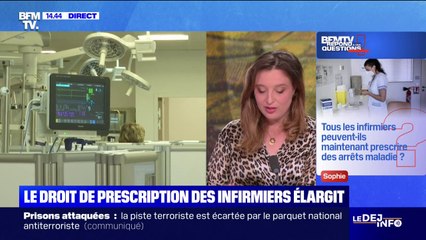 Les infirmiers peuvent-ils désormais prescrire des arrêts maladie?  BFMTV répond à vos questions