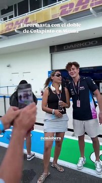 El doble de Colapinto se hizo presente en el GP de Miami y confundió a los fanáticos 2