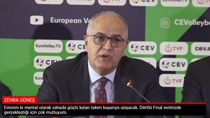 Zehra Güneş: Eminim ki mental olarak sahada güçlü kalan takım başarıya ulaşacak