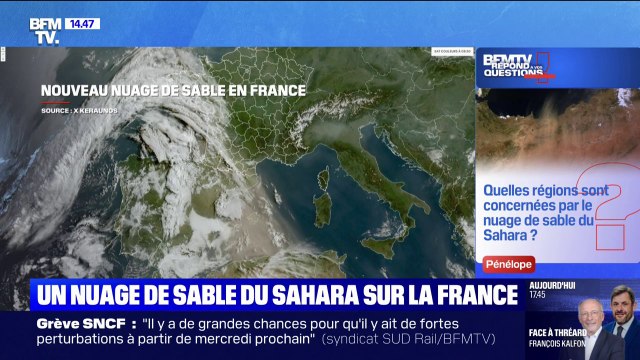 Quelles sont les régions concernées par le nuage de sable du Sahara? BFMTV répond à vos questions