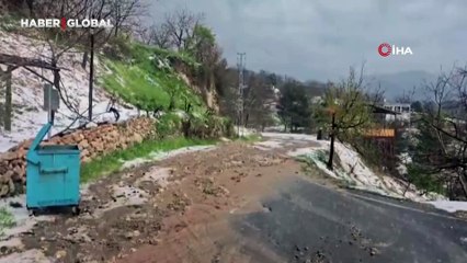 Kahramanmaraş'a ceviz büyüklüğünde dolu yağdı