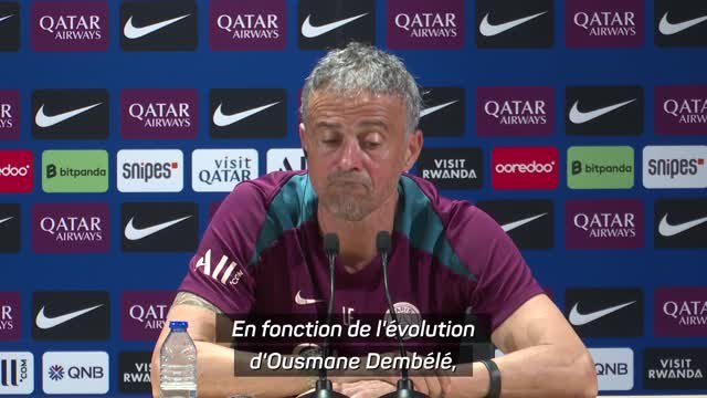 PSG - Luis Enrique annonce Dembélé forfait pour le match contre Strasbourg