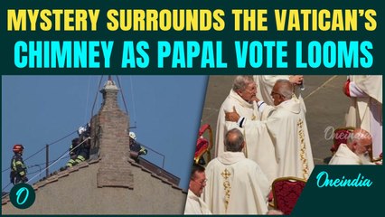 Vatican Prepares for May 7 Conclave| Vatican Firefighters Install Sistine Chapel Chimney