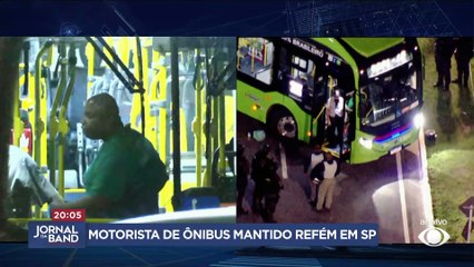 Sequestrador liberta motorista de ônibus e é preso