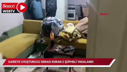 Beyoğlu'nda kiraladıkları daireye uyuşturucu serası kuran 2 şüpheli yakalandı