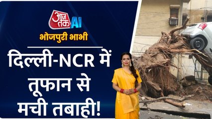 दिल्ली-NCR में तेज आंधी और तूफान ने मचाई तबाही, भोजपुरी बुलेटिन में देखें बड़ी ख़बरें