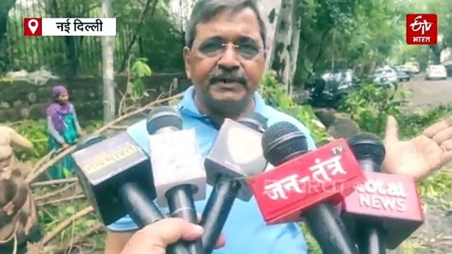 दिल्ली में बारिश बनी आफत, कहीं सड़कें बनी दरिया तो कई पेड़ों के गिरने से वाहन और घर क्षतिग्रस्त
