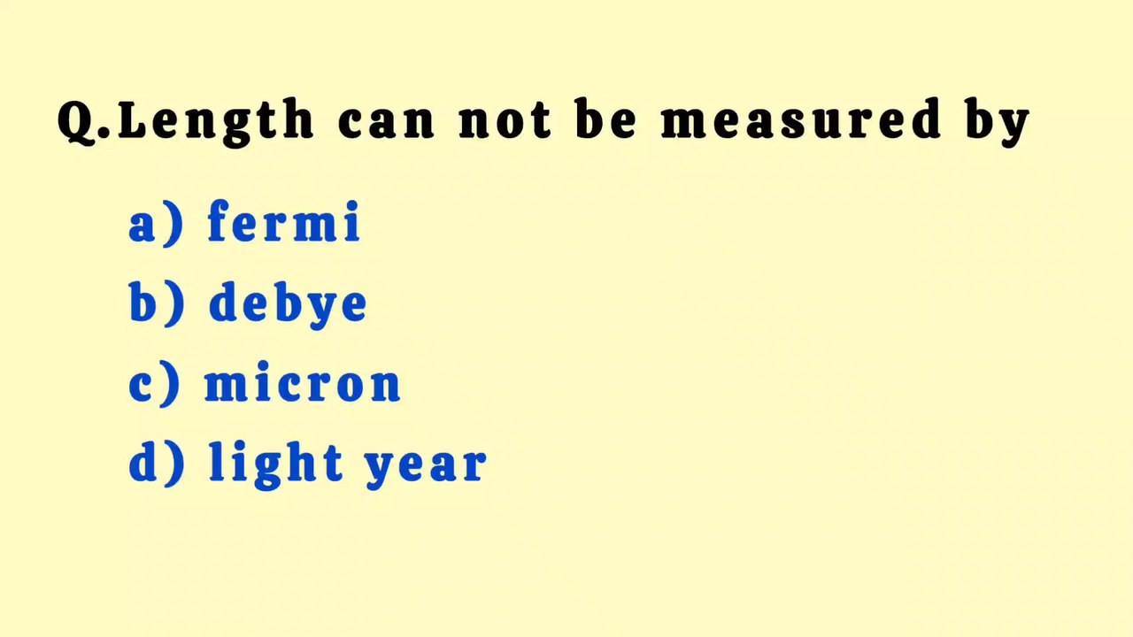 Length can not be measured by