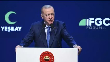 Cumhurbaşkanı Erdoğan, İstanbul’da Uluslararası Yeşilay Federasyonu Forumu’nda açıklamalarda bulundu