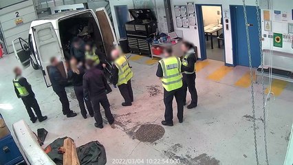 Moment migrant smuggling operation was foiled by Border Force officers