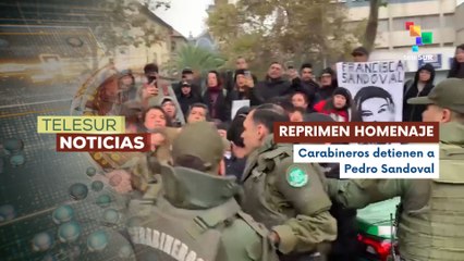 Detienen en Chile a Pedro Sandoval durante homenaje a su hija asesinada