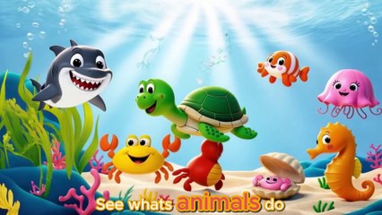 Let’s Dive into the Ocean - What Animals Do | Sea Animal Song | Animal Song for Kids