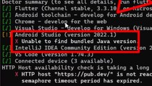 Unable to find bundled java version flutter android studio - Fixed Error