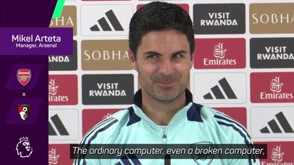 'You love the supercomputer' - Arteta determined to secure Champions League qualification