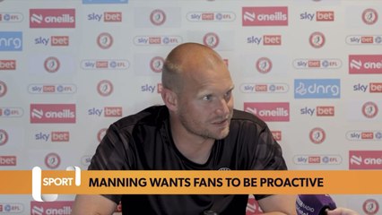 Manning wants Bristol City fans to be proactive against Preston