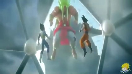 Dragon Ball Z 4D Real Goku SSBLUE e Vegeta Vs Broly SSJLendário Deus Trailer