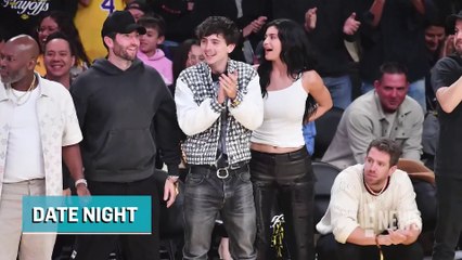 Kylie Jenner and Timothée Chalamet Pack on the PDA While Courtside at Lakers Gam
