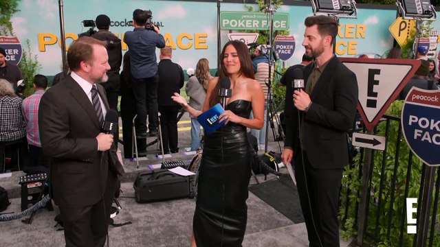 Awkwafina, Rian Johnson & More BEST Red Carpet Moments! _ Poker Face _ E! News_3