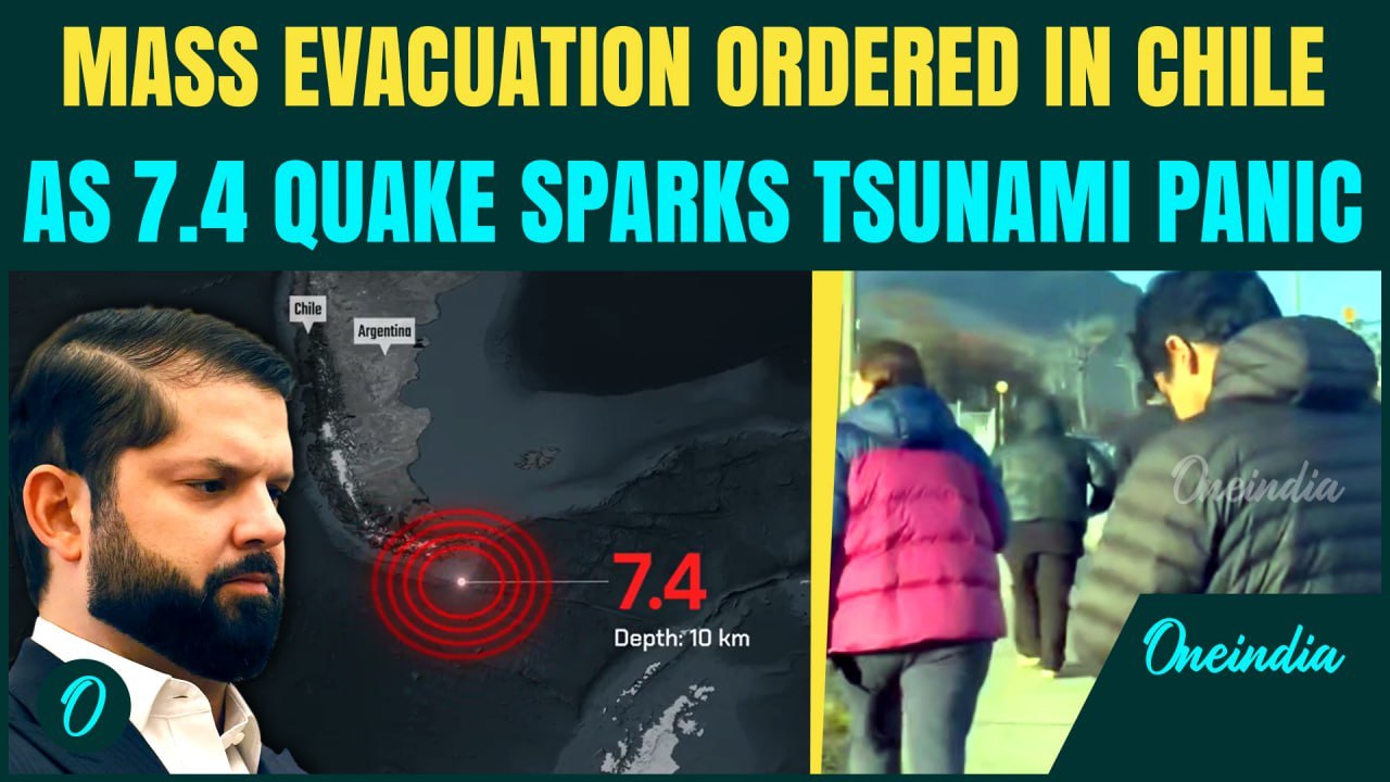 Argentina-Chile Earthquake Triggers Evacuation Warning | Chile President Declares Coastal Emergency