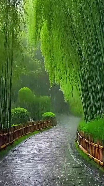 Romantic rain nice place for you