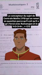 Sujet dispo sur mon profil 💀#concoursprepa #centrale #supelec #algebrillememe