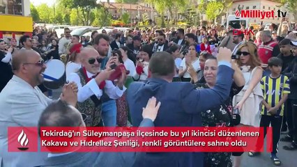 Tekirdağ'da Hıdrellez şenliği renkli görüntülere sahne oldu