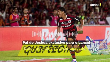 Pai de Joshua celebra primeiro gol do filho pelo Flamengo