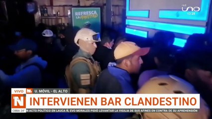 LPZ: INTERCEPTAN BAR CLANDESTINO