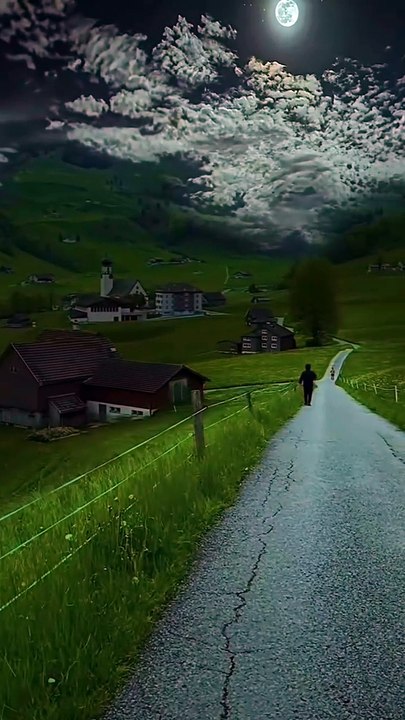 Village Night Vibes: Where Stars Kiss the Earth