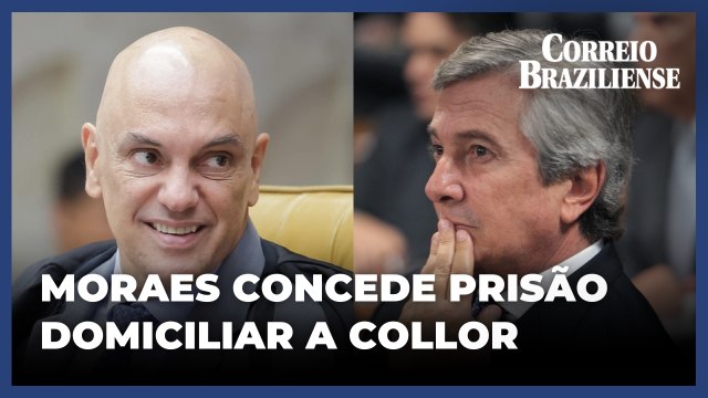 Moraes concede prisão domiciliar a Collor com uso de tornozeleira eletrônica