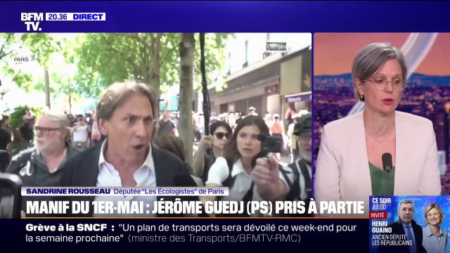 Jérôme Guedj exfiltré du cortège parisien du 1er-mai: J'ai été choquée de ces images, il y avait toute sa place , affirme Sandrine Rousseau