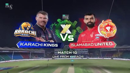 HBL PSL  | 10th Match | Karachi Kings vs Islamabad United  | Full Match | Highlights | T20 | 2025