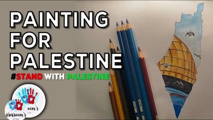 Painting for Palestine stand with Palestine one day the sun will rise on this landFree Palestine