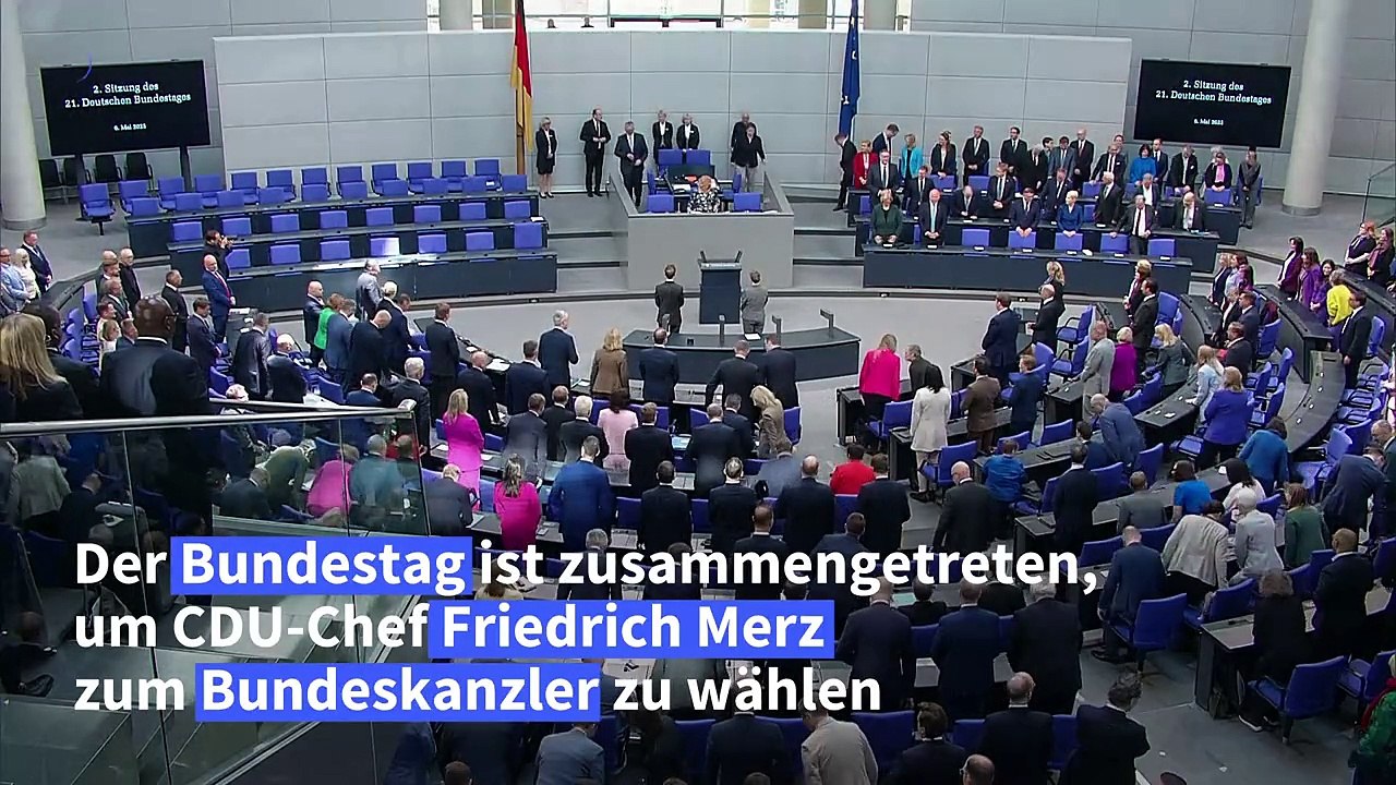 Bundestag beginnt mit Wahl von Merz zum Kanzler