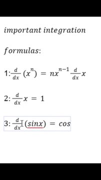 Basic derivation formulas (part 1)