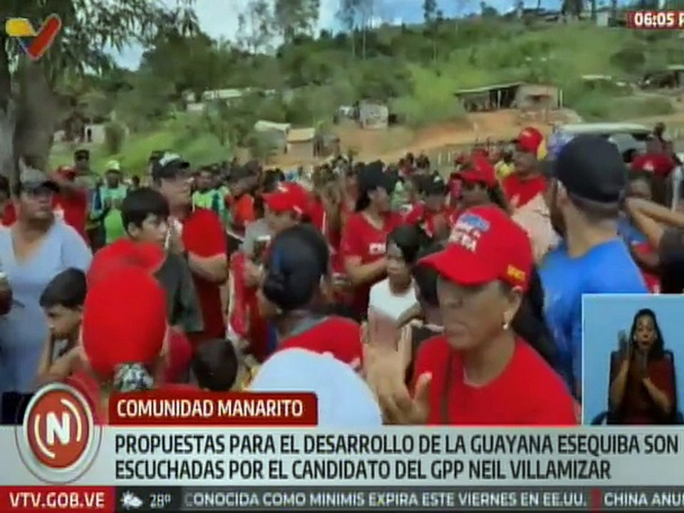 Guayana Esequiba | Comuneros acompañaron en un recorrido casa a casa al candidato Neil Villamizar