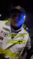 Ciudadano es agredido por cinco policías en CDMX