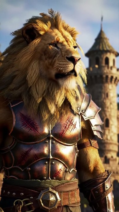 Epic Lion Warrior: Fantasy Animation Short