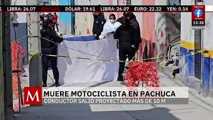 Motociclista sale proyectado y pierde la vida en Pachuca, Hidalgo