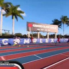 Alexander Ogando Igualó Récord Nacional en los 200 Metros en el Grand Slam Track de Miami