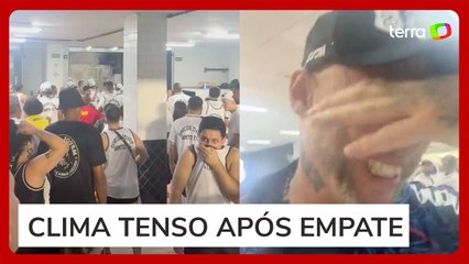 Torcedores do Santos entram em confronto com a polícia após empate com CRB na Vila Belmiro