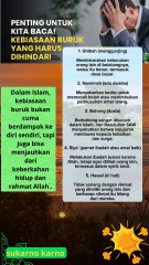 beberapa kebiasaan buruk yang harus dihindari dalam Islam