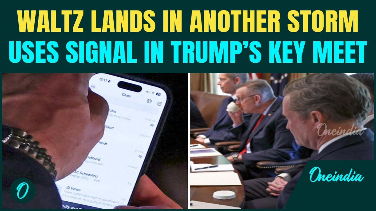 Waltz Caught Red-Handed? Controversy Erupts as Trump’s NSA Caught Using Signal in Cabinet Meet