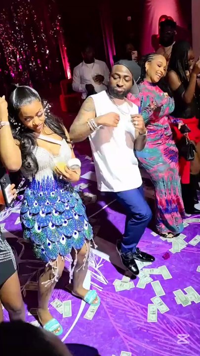 Davido and Chioma Romantic Dance At Chioma's 30th Birthday