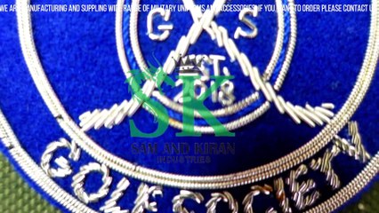 Custom Patches, Patches Embroidery Iron, Gomersal Golf Society Badges