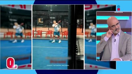 “Alito” Moreno mostró sus mejores jugadas de pádel