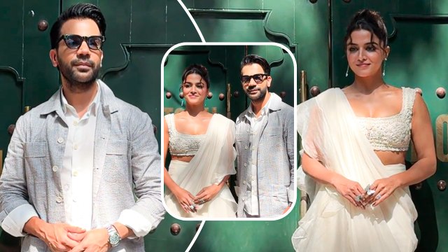 Bhool Chuk Maaf के प्रमोशन में जुटे Rajkummar Rao और Wamiqa Gabbi का दिखा खूबसूरत अंदाज़