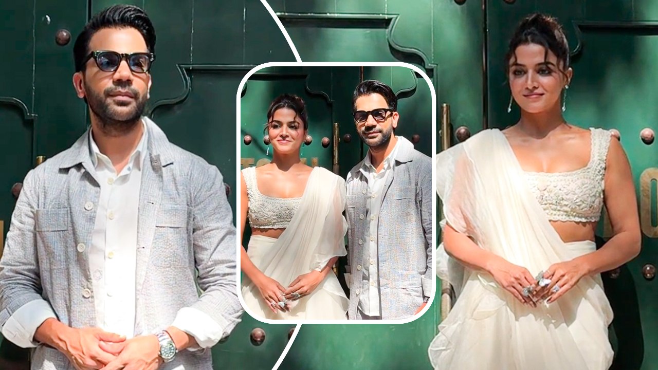 Bhool Chuk Maaf के प्रमोशन में जुटे Rajkummar Rao और Wamiqa Gabbi का दिखा खूबसूरत अंदाज़
