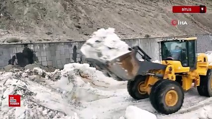 Nemrut Krater Gölü yolunun açılması için başlatılan çalışma bitti