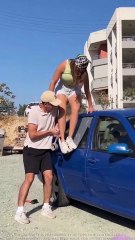 Breaking into a Car with a locked dog   dogs hacks dogsrescue1080p